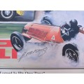 A Limited Edition print of the visit to South Africa in 1992 by Juan Manual Fangio.