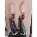 A pair of oriental figurines