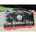 Very large, vintage, `The South African Breweries Beer Division SAB The Brewers Arms` display mirror
