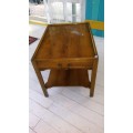 Rosewood Two tier side table.
