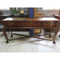 Vintage mahogany stretcher table.