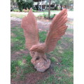 Large terracotta eagle