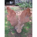 Large terracotta eagle