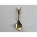 Georg Jensen annual silver-gilt and enamelled spoon