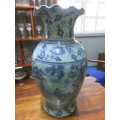 Chinese vase with temple scene