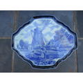 Boch, Belgium (Delft), blue and white wall plate