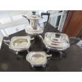 4 piece silver plated tea/coffee set
