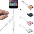 2in1 3.5mm Audio Headphone Jack Adapter Charger Cable For iPhone 7/7 Plus New