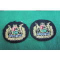 SOUTH AFRICA - SOUTH AFRICAN NAVY - PAIR CLOTH WARRANT OFFICER CLASS 1 RANK