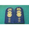 South Africa - South African Navy -Diving instructor Pair Collar Badges