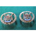 SOUTH AFRICA - BORDER WAR -  PAIR MALE WARRANT OFFICER BADGES