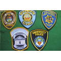 UNITED STATES OF AMERICA - 4 UNIVERSITY CLOTH POLICE PATCHES # 1