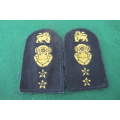South Africa - South African Navy - Diving Instructor Larger Pair Cloth Badges