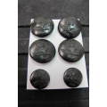 Great Britain - WWII - Royal Air Force - RAF - set tunic bakelite buttons