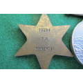 South Africa - WWII - 72254 P.D. McKenzie - 39 - 45 Star and Africa Service Medal