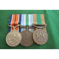 South Africa - Border War - Trio of General Service, Unitas and Good Service Medals