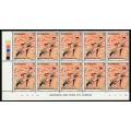 Botswana 1982 Birds Definitive 3T Cylinder blocks 1A/B of 10 with Imprint Unmounted Mint SG 517