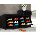 Luxury Wooden Shoe Rack With Chair Seat & Drawer