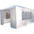 3 x 4m Gazebo Folding Tent Marquee w/ Side Walls - White [Second hand] PLEASE READ