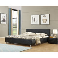Hazlo Aleksandr Faux Leather Bed Base with Headboard -  (Double, Queen and King)