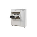 Hazlo Storage Cabinet with Fold-Out Shoe Rack and Drawer