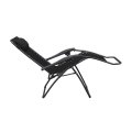 Foldable Zero Gravity Outdoor Patio Pool Beach Reclining Chair - Black [Second hand]