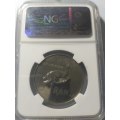 1967 Afrikaans PF63 Silver R1 graded by NGC.