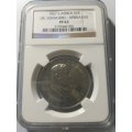 1967 Afrikaans PF63 Silver R1 graded by NGC.