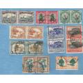 Union of SA. 1930/40.Set Definitive Stamps,9 Pairs . R 1,650 View scans
