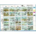 RSA .1993 7 May.Aviation in SA Sheetlet of 25 diifferant stamps Used NH, CV R 70.00 View scans