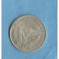 South Africa   1945  Three Pence Coin     View scans