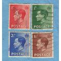 Great Britain.1936,.King Edward VIII. Set of 4  Used CV+/- R 66.00 View scans