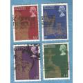 Great Britain.1978,31 May.25th Anniversary of Coronation.Set of 4 Used StampCV+/- R 19.00 View scans