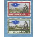 Botswana.1968. Christmas 1968. 2 Used Stamps. C V+/ - R 9.00 View scans