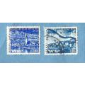 Israel. 1974-78. Landscapes.  2 Used Stamps . CV+/-  R 41.00  View scans