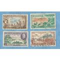 Southern Rhodesia.1953. Birth Centenary of Cecil Rhodes. 4 Used stamps CV  R 61.00 View scans