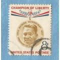 U.S.A.1957. Champions of Liberty Ramon Magsaysay. Single Issue Used Stamp. CV+/-  R 6.00 Viewscans
