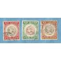 New Zealand. 1955 .Health Stamps .3 Used stamps.very slight rear mark.  CV+/-  R 16.00 View scans