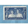 Union of S.A. 1947. Royal Visit, Queen Elizabeth 11 Princess Marga . 1 Mint CV+/- R 6.00 View scans