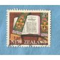 New Zealand. 1968. 100th Anniv. of Maori Bible . Single Issue Used   C V  +/- R 6.00 View scans