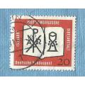 Germany. 1962. 150th Anniv.Wurttemberg Bible Publisher. Single Issue Used . CV+/- R 6.00 View scans