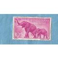 Spainish Guinea. 1957. Stamp Day Elephant.  1 Unused Stamp.   CV+/-  R 6.00 Viewscans