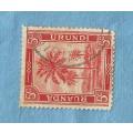 Ruanda Urundi. 1942. Palm Trees.  1 Used Stamp.   CV+/-  R 6.00 Viewscans