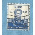 Ireland. 1957. 100th Anniv. Death of Admiral William Brown. 1 Used Stamp. CV+/-  R 6.00 View scans