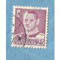 Denmark,1955. King Frederik IX. Single Issue  Used Stamp .  CV +/- R 6.00   View scans