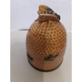 Porcelain Ceramic Honey Jar ,11cm High, 9cm wide. R 490.00 View scans
