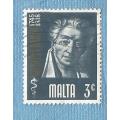 Malta. 1974. Prominent Maltese-Giuseppe Barth. 1 Used Stamp.   CV+/- R 6.00 View scans