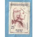 France. 1957.  Famous Men - Mozart. 1 Used Stamp,tiny cnr crease.  C V  +/- R 21.00 View scans