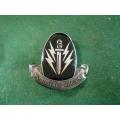 61 Mech Beret Badge - Restrike *** Note badge is totaly covered with lucite ***