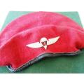 Isreali Defence Force Beret with Para Qualification Wing *** Wing is a Breast Badge ***